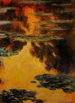  Lilies Painting - Water Lilies II Claude Monet Impressionism Flowers